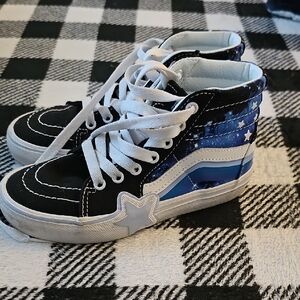 Vans Kids High-Top Sneakers - Black and Blue